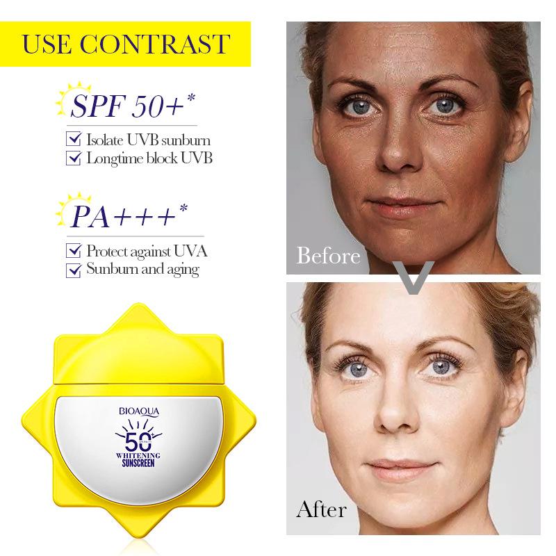 BIOAOUA Отбеливающий и лифтинговый солнцезащитный крем с УФ-защитой