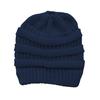 Women's Ponytail Hat Winter Warm Knitted Hat with Ponytail Tail Hole Soft Stretch Cable Knit Messy High Bun Cap
