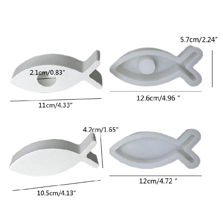Fish Shape Silicone Mold Animal Holder Resin Mold Holder Fish Epoxy Molds DIY Home Decor