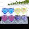 Silicone Mold for Earrings Pendant Elegant Heart Shape Mold for Artistic Crafts