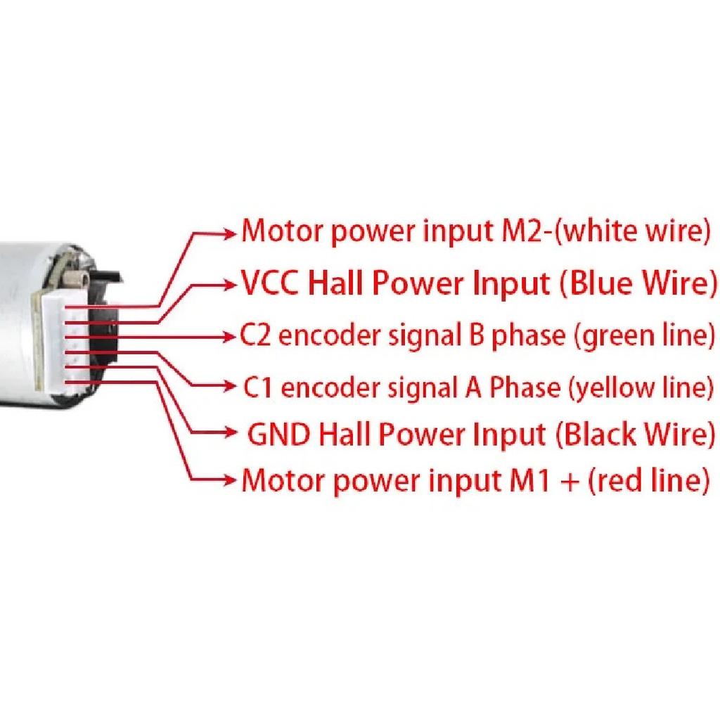 25GM 310 Gear Motor Encoder DC 7.4V Smart Car Chassis Kit 2wd Reversible Reduction Gear Motor Reducer Balancing Trolley Encoder