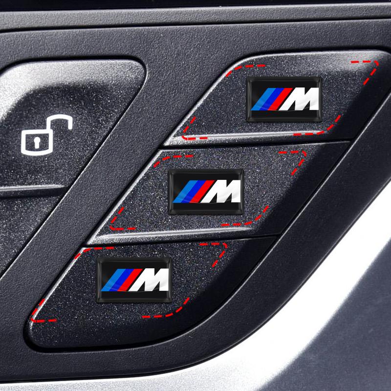 2/5/10 шт. Наклейки с 3D эмблемой логотипа автомобиля на руль из углеродного волокна для BMW M E34 E36 E60 E90 E46 E39 E70 F10 F20 F30 X5 X6 X1 M3 M5 M6 E71 F01 F02 F87