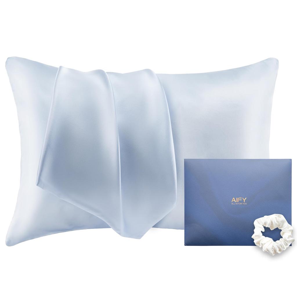 AIFY Silk Pillow Cover Silk Pillow Cover 6A Class Single Side Silk Pillow Cover 43 63 Beautiful Hair Beautiful Skin Silk Pillow Cover Washable Gentle