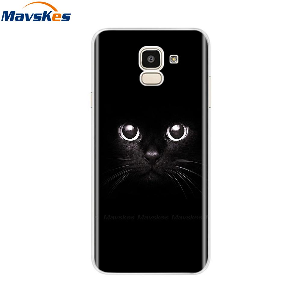 Чехол для Samsung Galaxy J6 2018 Мягкая задняя крышка из ТПУ-силикона sДля Coque Fundas Samsung J6 2018 J6 Plus 2018 Мягкие чехлы для телефона