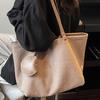 Suede Retro Big Bag Women's 2025 New Casual Large-capacity Tote Bag Fashion Explosion Commuter Shoulder Bag