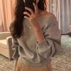Women's Sexy Off-Shoulder Long Sleeve Casual Sweatshirt