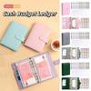 A6 Cash Budget Ledger Magnetic Button PU Leather Folder Loose-leaf Notebook  School