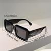 Прямоугольные Солнцезащитные Очки Мужские Модные Уличные Повседневные Очки Женские Трендовые Дизайнерские Роскошные Брендовые Пляжные Отпускные Декоративные Солнцезащитные Очки