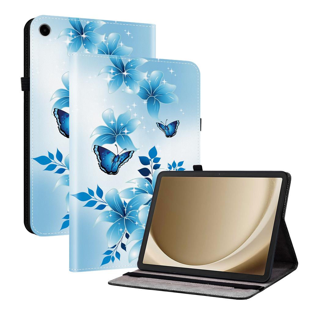 Кожаный чехол для Samsung Galaxy Tab A11+ с принтом, подставка, чехол для планшета с отделениями для карт