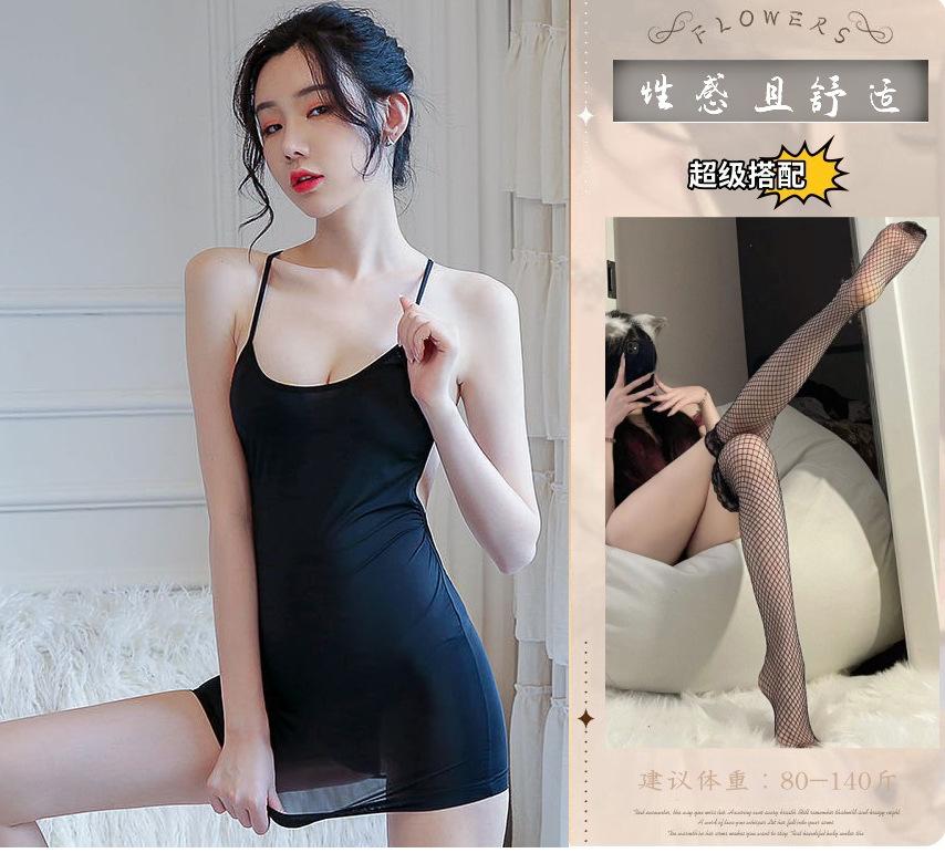 Sexy lingerie sexy suspender nightgown super sexy bed teasing temptation passion suit small chest transparent pajamas women