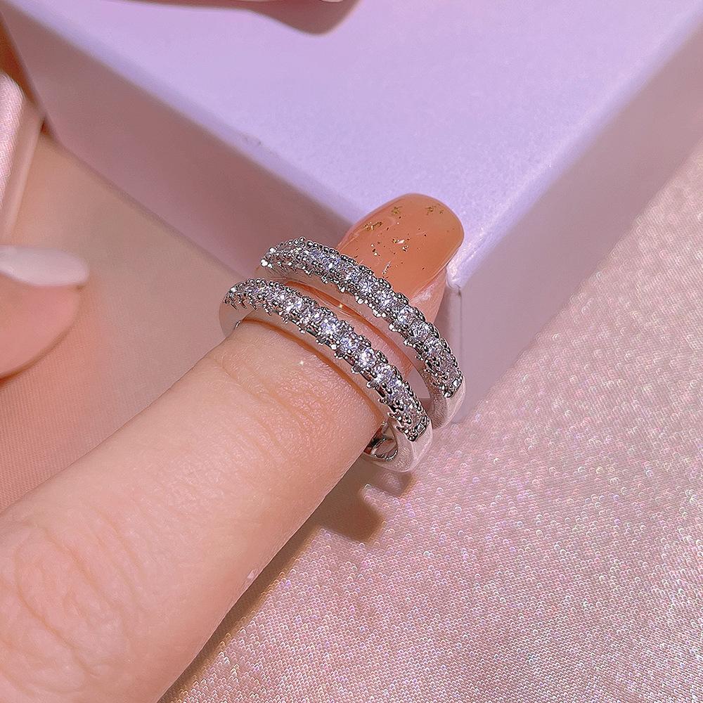 Элегантное женское кольцо из стерлингового серебра с большим цирконом в форме капли воды, кольца на пальцы для женщин, обещание любви, подарки на День святого Валентина