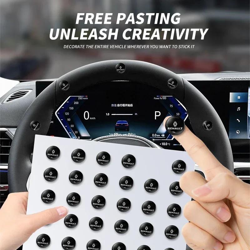 Для Renault 2026 Новые колпаки на диски Наклейка на замочную скважину двери автомобиля Декор замка авто Защитная наклейка Для Renault Megane 2 3 4 Twingo Cli