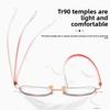2025 Fashion Reading Glasses Women's INS Style Metal Oversized Frame Ultra-Lightweight Personalized Presbyopia Glasses