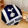 Автоматический 3-складной зонт Tottenham Hotspur FC, 8 ребер, ветрозащитный, складной, защита от солнца и дождя, для путешествий на открытом воздухе, для ежедневного использования