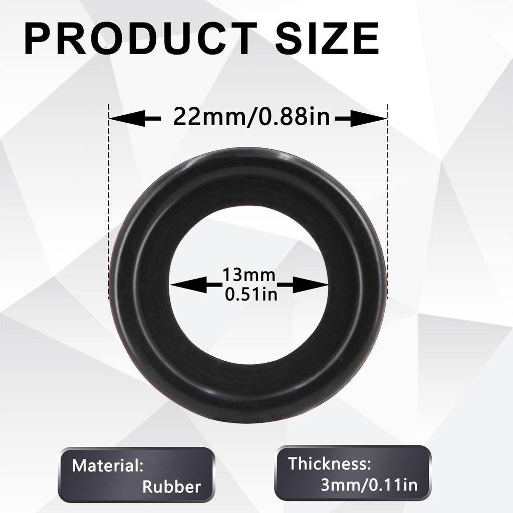 10x прокладок для слива масла в двигатель автомобиля для Ford Mazda Volvo Jaguar Landrover, винт масляного поддона, шайба, резиновая прокладка