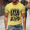 Смешные мужские футболки Вот что я делаю, я чиню вещи и знаю, что такое футболка автомеханика с короткими рукавами, модная футболка Harajuku в стиле хип-хоп