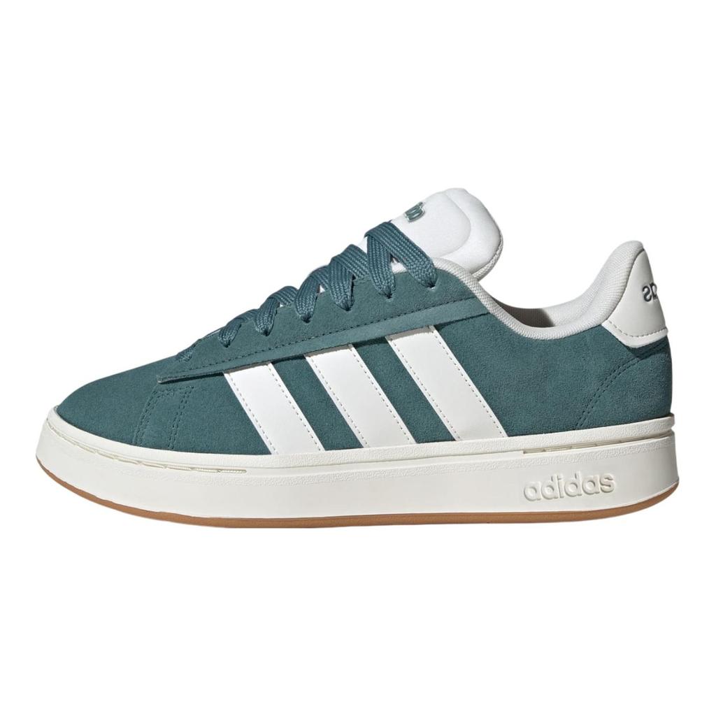 adidas GRAND COURT ALPHA Износостойкая Поддержка Низкий Верх Обувь для Скейтборда Унисекс Циановые Кроссовки JQ3007