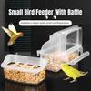 Parrot Feeder Drinker Bird Food Box Hanging Bowl Transparent Anti-Spill Water Tank Cage Birds Supplies Pet Plastic Food Container