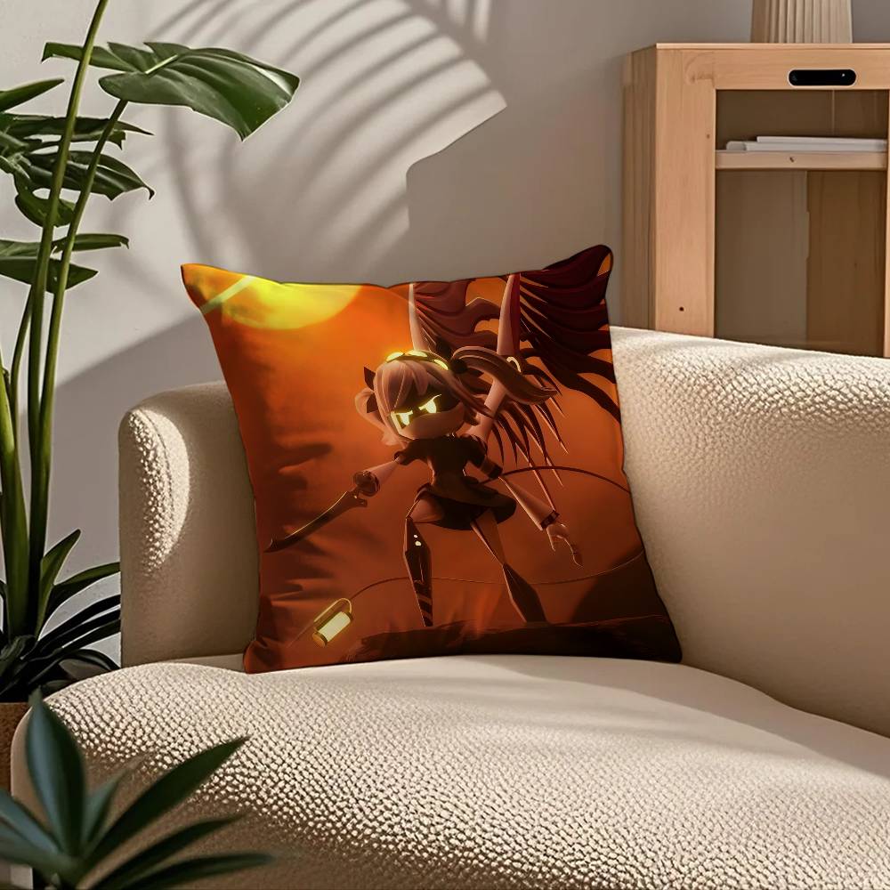 ANIME m-Murder d-Drones Pillow Case Comfort Sofa Bed Silky elegant Invisible zipper Custom Decorative cushion cover