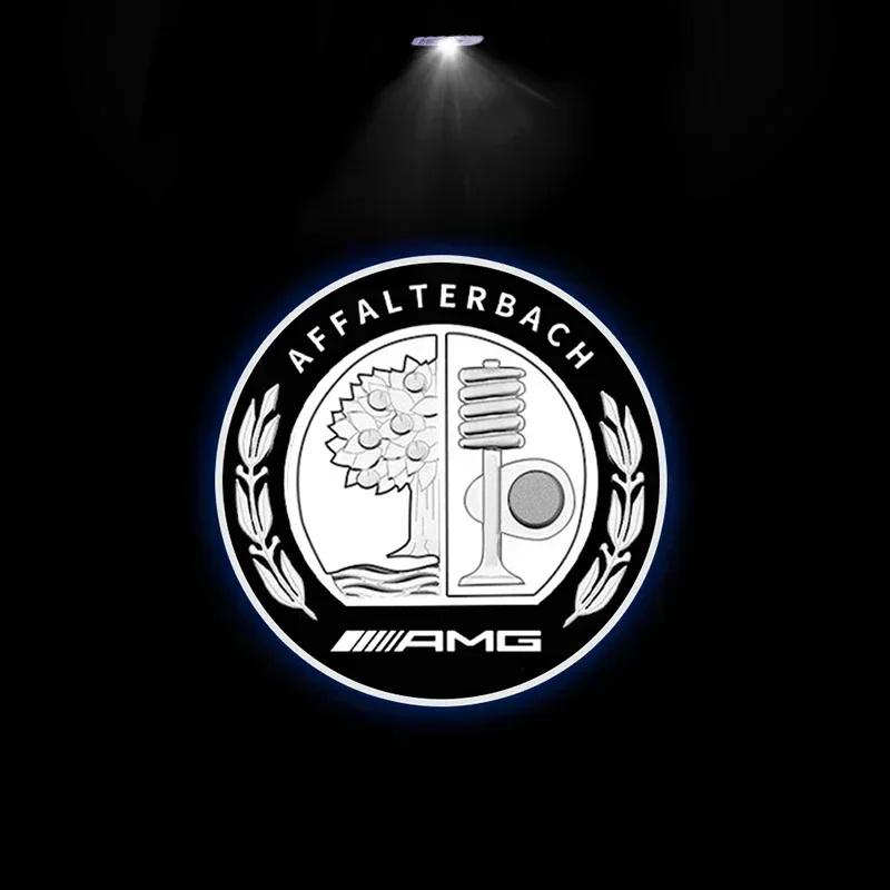 2 шт. Светодиодные приветственные лампы для дверей автомобиля с логотипом, эмблемой, тенью-призраком, автомобильные аксессуары для Mercedes Benz W203 Clase SLK SLR CLK R171 W209