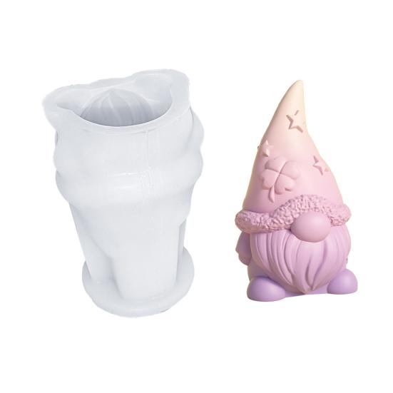 Пасхальная силиконовая форма Пасхальная форма для гномов Форма из пищевого силикона с антипригарным покрытием Легкоочищаемые формы из смолы с блестками Фигурки гномов Пасхальный подарок