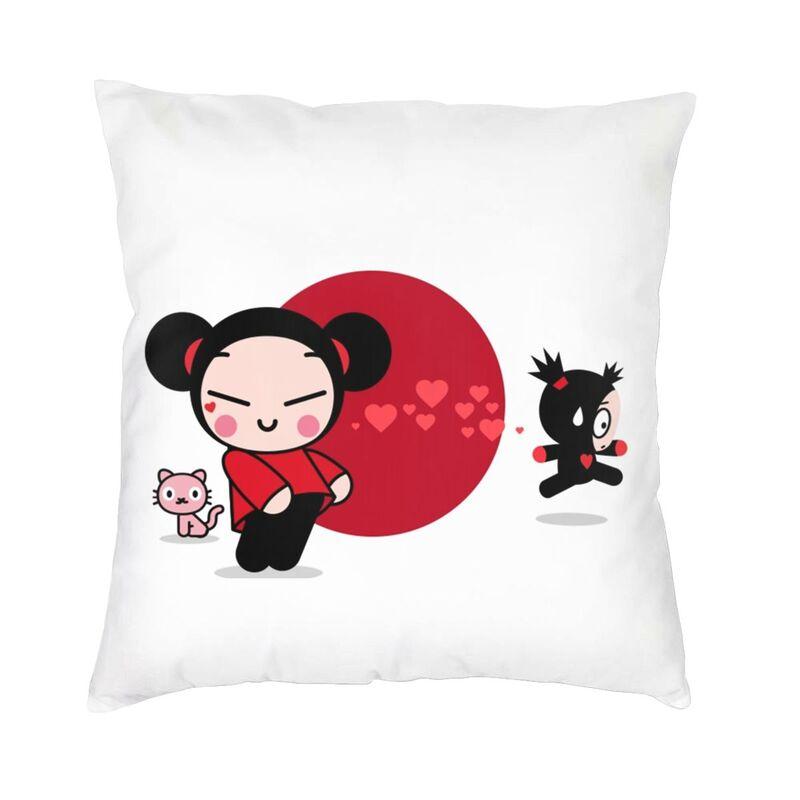Pucca современная декоративная наволочка для дома, декоративная наволочка с персонажем мультфильма, двухсторонняя печать, уличная подушка, наволочки