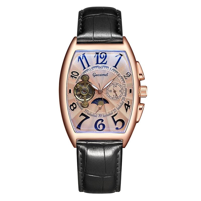 Top Brand New Mechanical Watch Wine Barrel Mechanical Watch Men's Watch Automatic Tourbillon Automatic Waterproof Watch