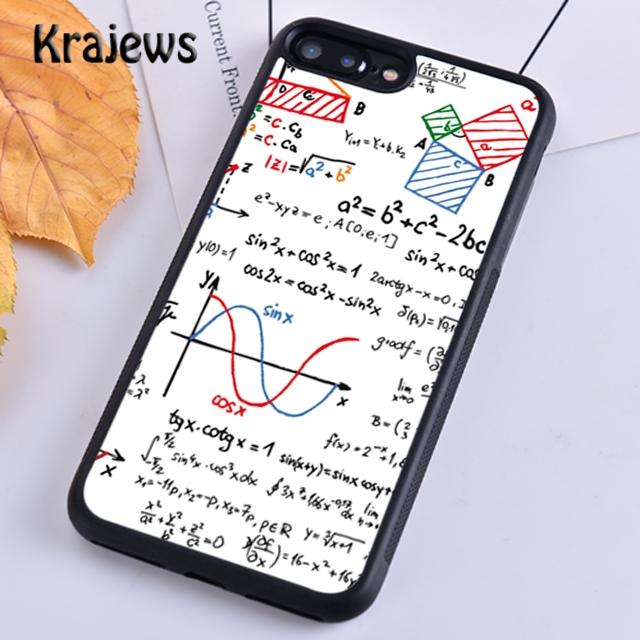 Krajews Математические Формулы Уравнения Мягкий Чехол-Накладка Для iPhone 17 Air 16 15 14 plus 11 12 13 pro max coque Fundas