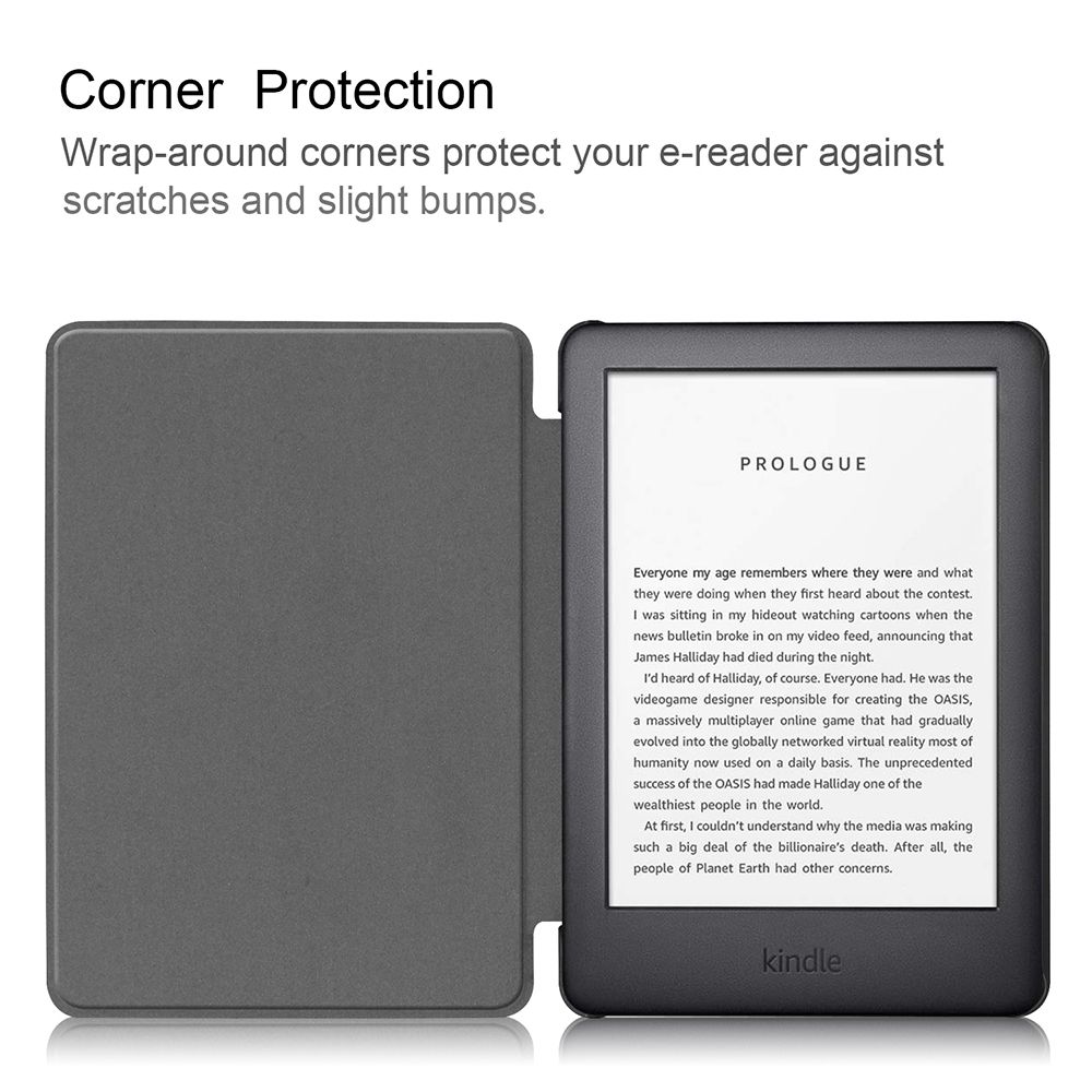 Colorful Ultra Slim 6" eBook Reader Protective Shell Cover PU Leather Smart Case
