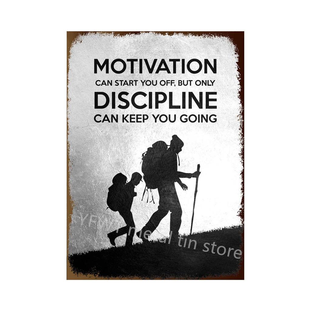 Делай все возможное и работай усердно Мотивирующая цитата Металлическая жестяная вывеска Художественные постеры Декоративная настенная картина для офиса Домашний декор