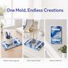 Flexible Silicone Mold Transparent DIY Crystal Mold Flexible Casting Mould  Home Office Decor