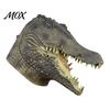 Comfortable Breathable Costume Mask Realistic Crocodile Latex Full Head for Adults, Scary Animal Long Wear Headgear with Vents, Halloween Cosplay