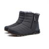 Men Snow Boots Outdoor Warm Shoes Men's Winter Plush Ankle Boots Waterproof Men's Boots Zips Black Footwear Men Winter Shoes