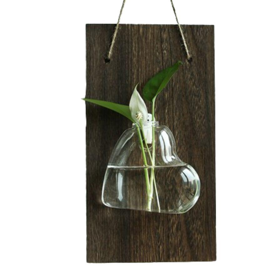 Vintage Wall Mount Glass Vase Creative Plant Flower Pots Aquarium Hydroponic Container Hotel