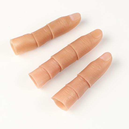 Realistic Fake Thumb Covers Soft Glue Skin-friendly Thumb Caps Prosthetic Fingers for Costume Pranks