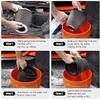 RULLINE 76mm 89mm 102mm Air Filter 3" 3.5" 4" Cold Air Intake Universal Clamp-On Air Filter Three Different Size High Flow Round Tapered Cone Cool