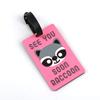 1pc Cartoon Animal PVC Luggage Tag Women Men Holiday Travel Accessories Suitcase Tags Name ID Address Lable Travel Luggage Tags