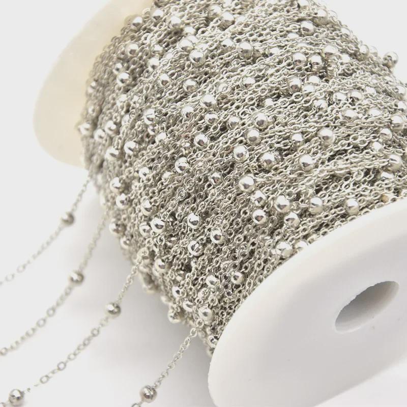 4 мм медная цепочка с кисточками из бисера для самодельных украшений и аксессуаров в старинном стиле