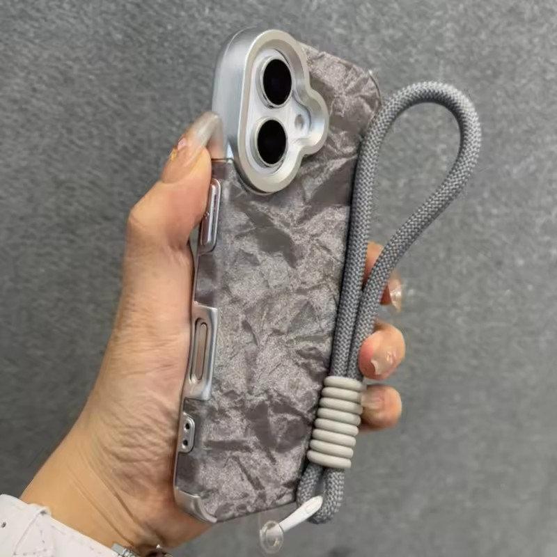 Роскошный бархатный модный чехол Ins для iPhone 16 Plus 15 14 13 12 Pro Max 11, противоударный шелковый фланелевый чехол для ремешка