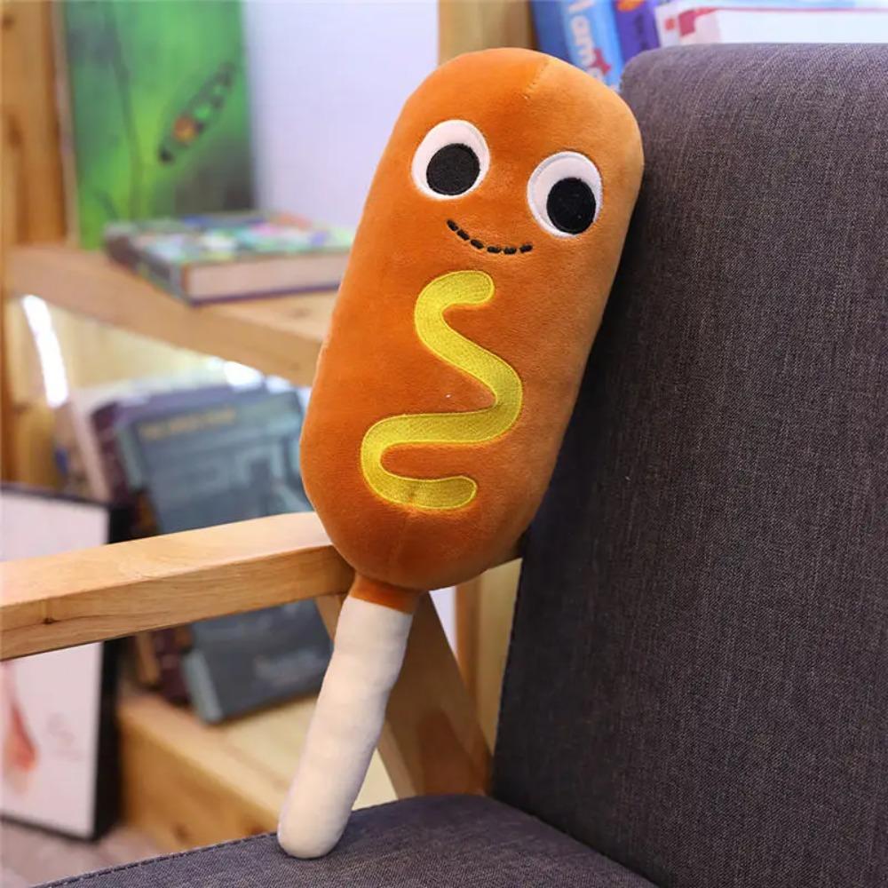 Cute Cartoon Plush Hamburger Ice Cream French Fries Toy Stuffed Food Popcorn Cake Pizza Pillow Cushion Kids Toys Birthday Gift