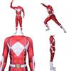 Vibrant Power Rangers Bodysuit Spandex Cosplay Costume For Unisex Kids And Adults