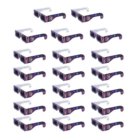 Professional Sun Glasses Solar Eclipse Glasses UV IR Filter Sun Glasses Adults Safe Shades for Direct Sun Viewing