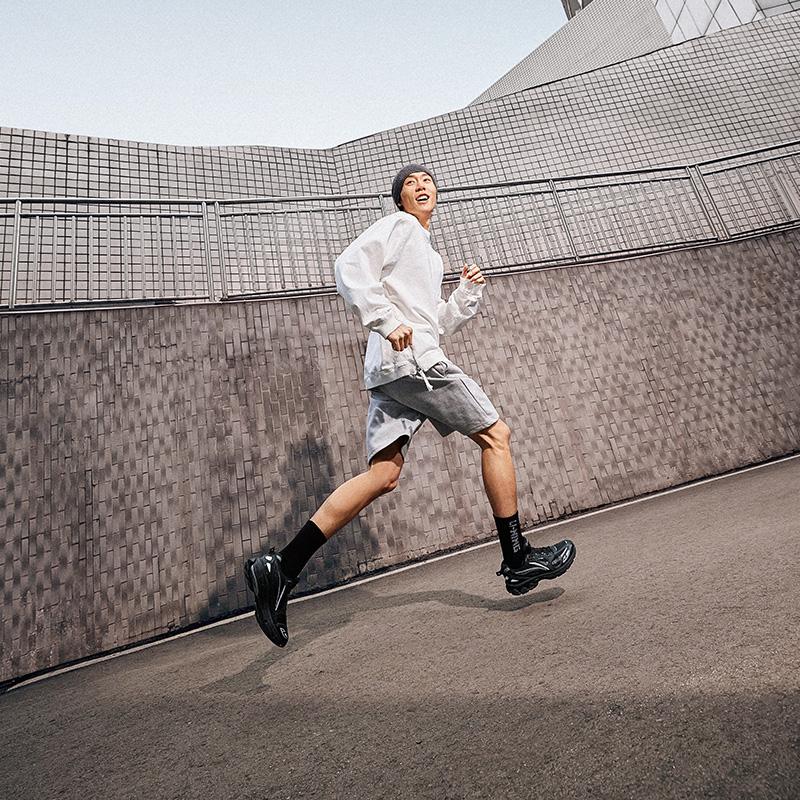 Li Ning Fuyao 2.0 Амортизирующие Скользкие Устойчивые к истиранию Легкие Низкие Повседневные Беговые Кроссовки Мужские ARXU001-4