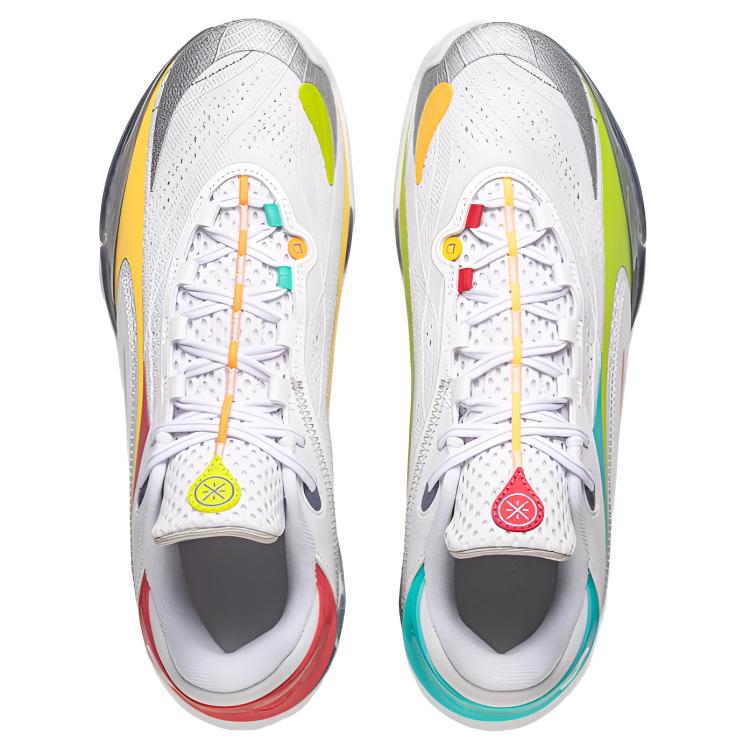 Li Ning Wade 808 5 ULTRA Амортизация, Износостойкие Низкие Баскетбольные Кроссовки Мужские Белые ABAV015-6