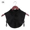 1pc Sexy Lace Fake Collar Shirt Shawl Flower Crochet Neckline Collars Women Detachable Collar Half Shirt Faux Collar Lace Fabric