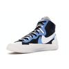 Sacai x Nike Blazer Mid Черный Синий Унисекс Кроссовки Университетский Синий Парусный Белый BV0072-001