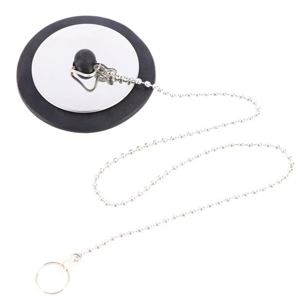 1 шт. Универсальный слив для ванны с цепочкой, заглушка для ванны, прочная пробка для ванны, аксессуары для ванны