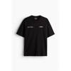 H M Loose FiT PrinTed T sHirT Black soHo HeigHTs