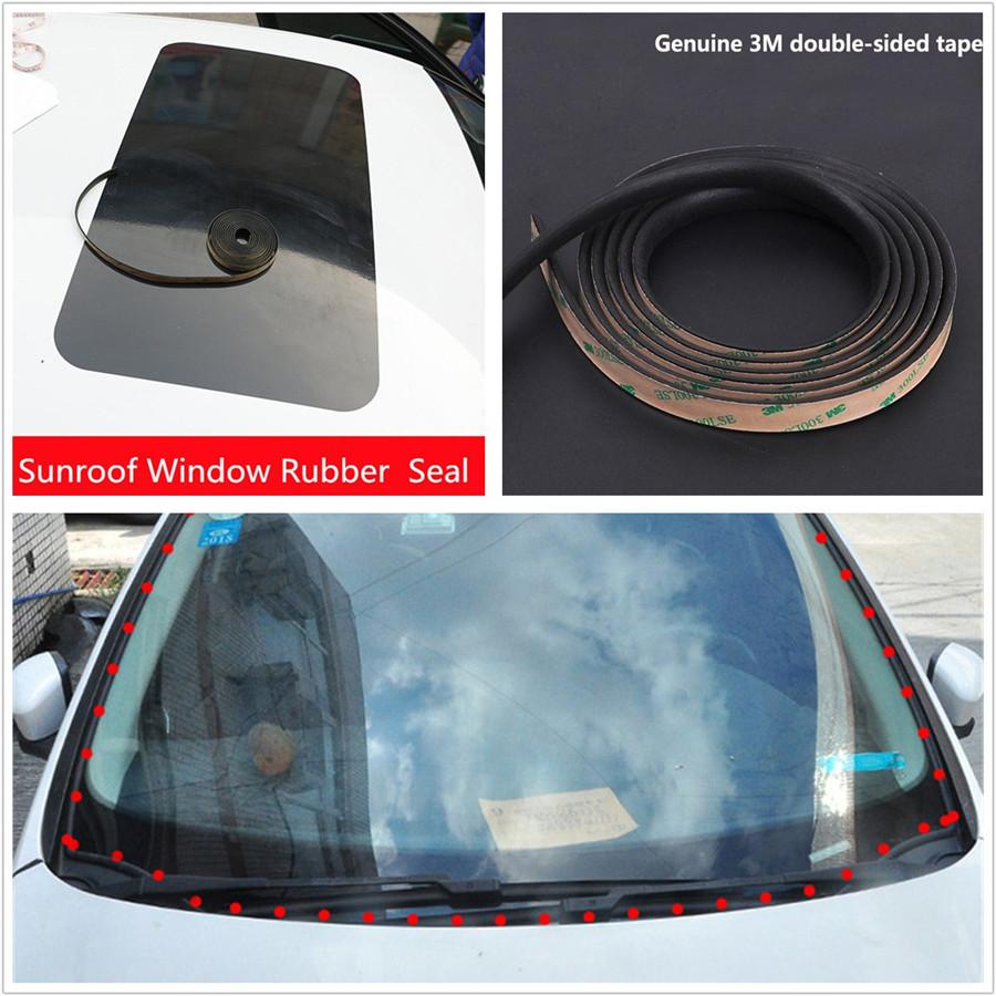 Car Front Window Sealant Rubber Sunroof Triangular Window Sealed Strip Seal Trim