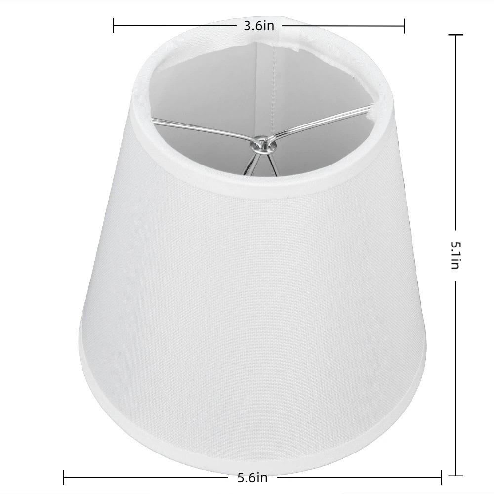 2PCS Fabric Lamp Cover Clip On Design Chandelier Lamp Shades Decorative Lampshade  Bedroom
